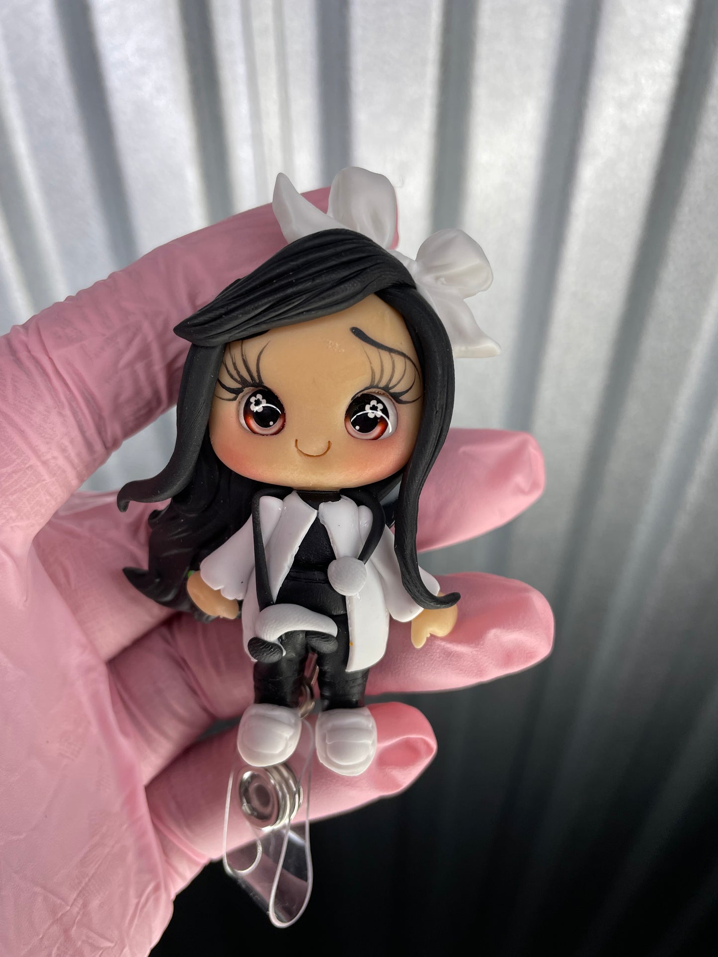 Mini Me black scrubs