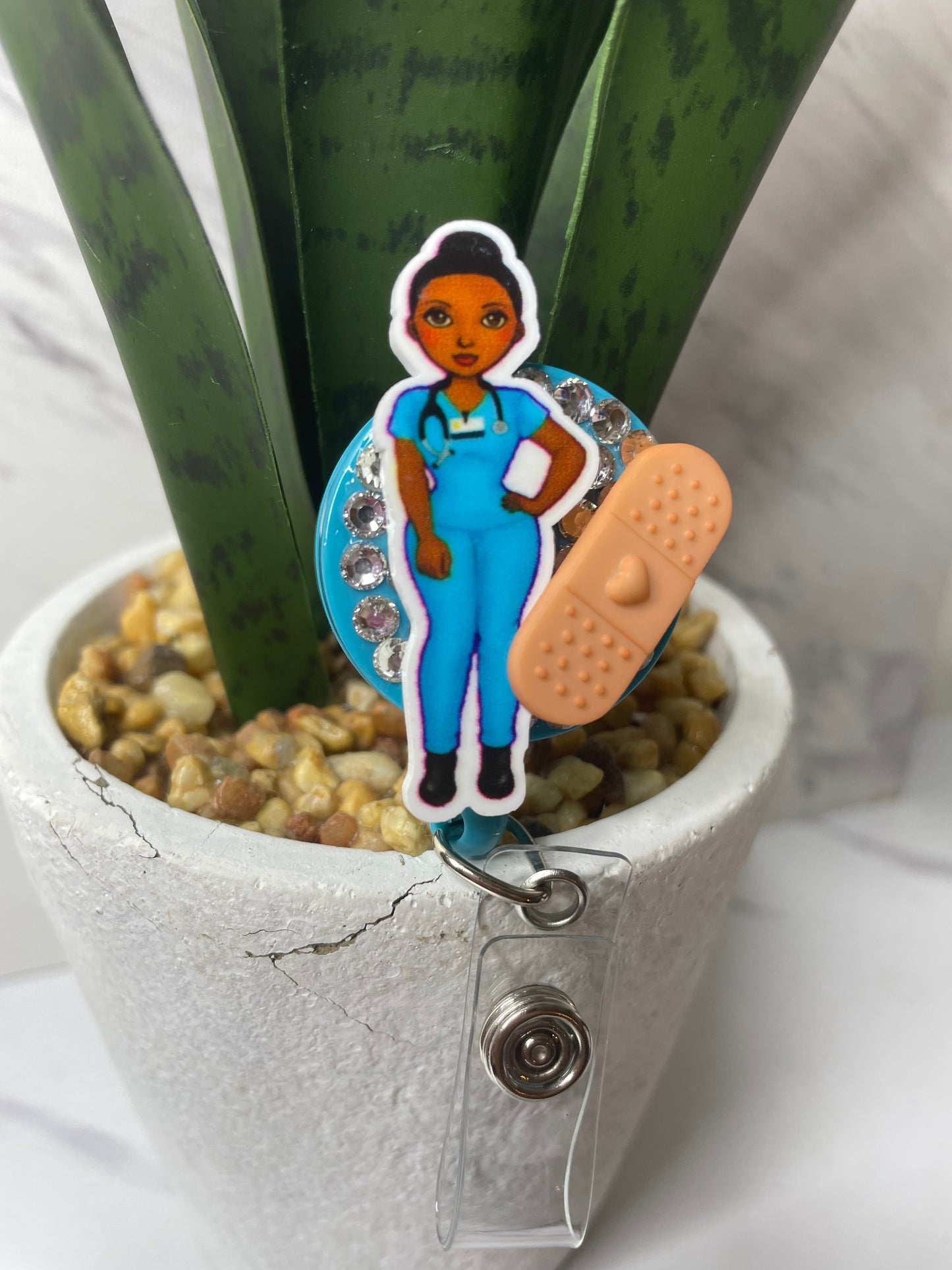Bandage scrub girl