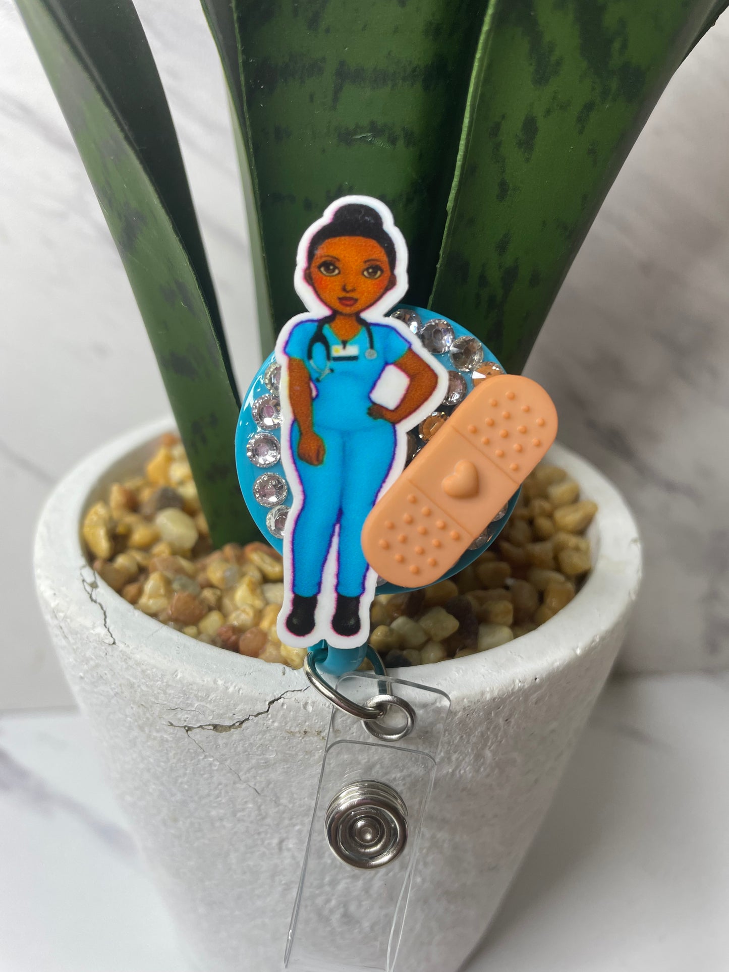 Bandage scrub girl