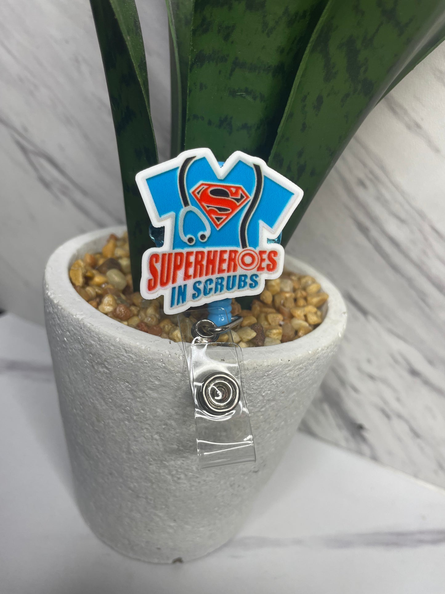 Superhero scrub