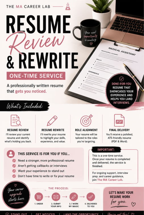 Resume building (separate from the community)